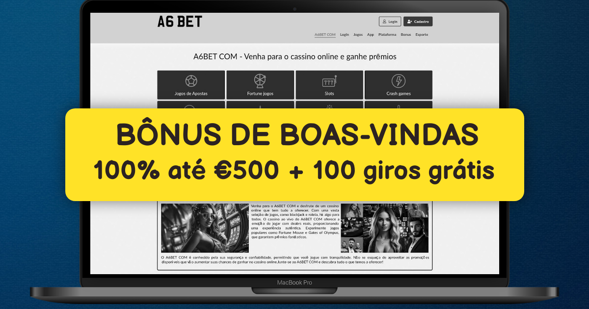 A6 Bet - Cassino Online com Slots Premium e Bônus no Brasil